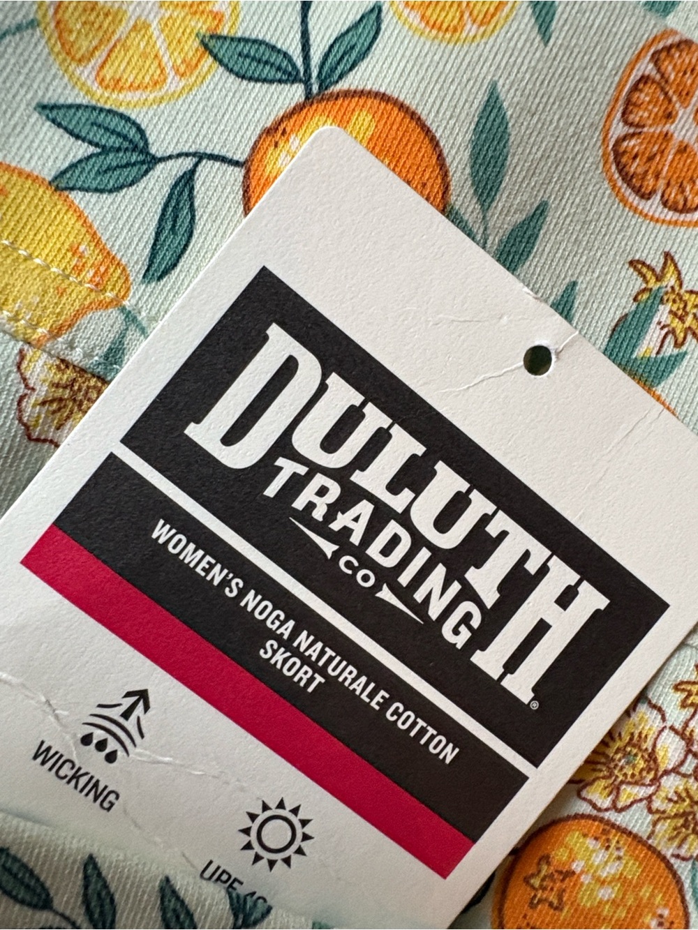Duluth Trading Co Citrus Botanical Skort. - Picture 5 of 6